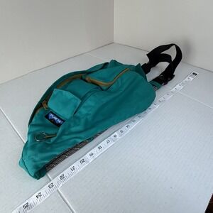 Kavu Green Canvas Sling Rope Crossbody Bag Travel Hiking‎ Gorpcore
